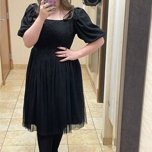 Jessakae embroidered Black Dress